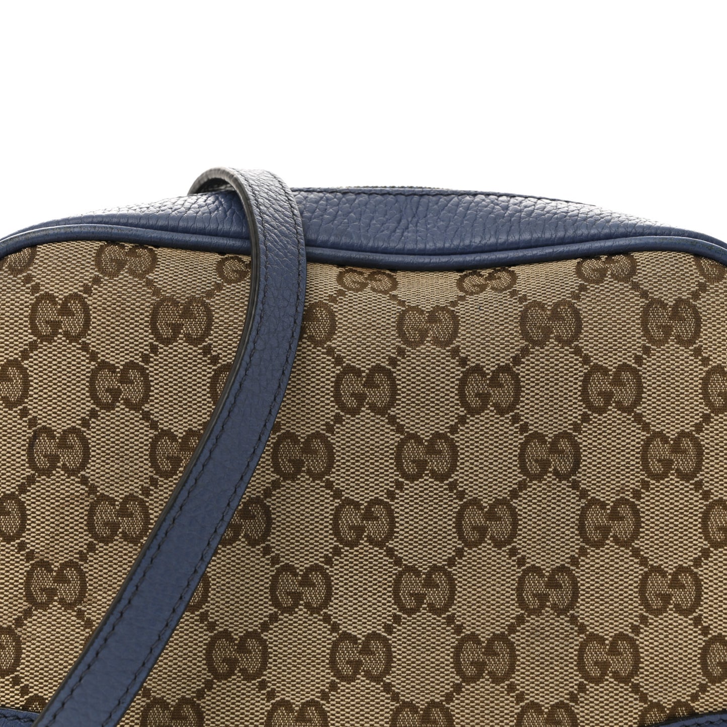 Monogram Dollar Calfskin Mini Bree Messenger Bag Beige Ebony Caspian