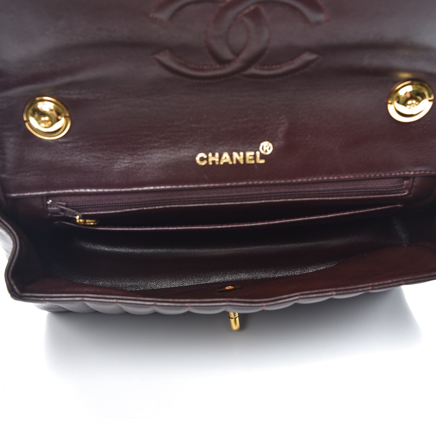 Chanel Lambskin Vertical Quilt Medium Flap Brown 5 of 12