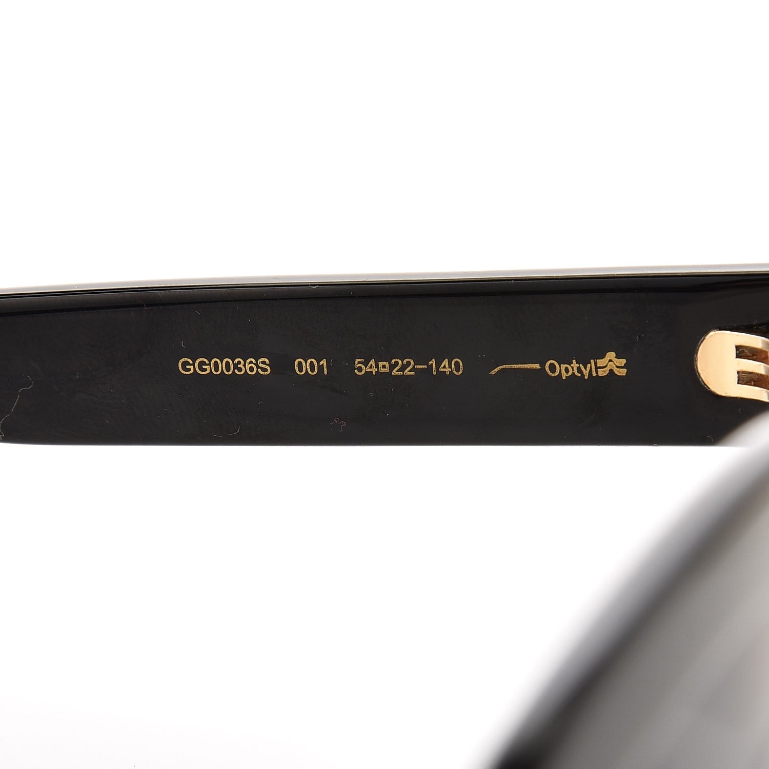 Gucci Oversize Square GG 0036S Sunglasses Black 7 of 8