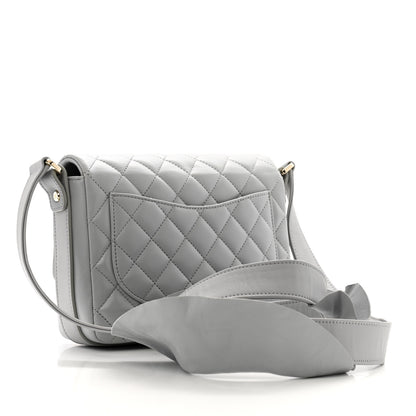 Chanel Calfskin Quilted Bolero De Chanel Flap Bag Grey 3 of 11