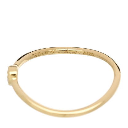 Tiffany 18K Yellow Gold Diamond Elsa Peretti Single-Row Wave Ring  46 3.75 4 of 4
