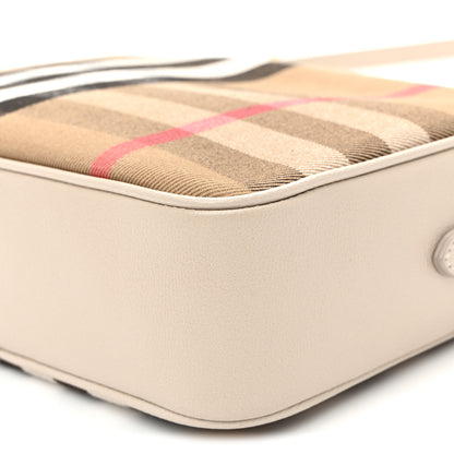 Burberry Calfskin House Check Large Camera Bag Limestone 11 of 11