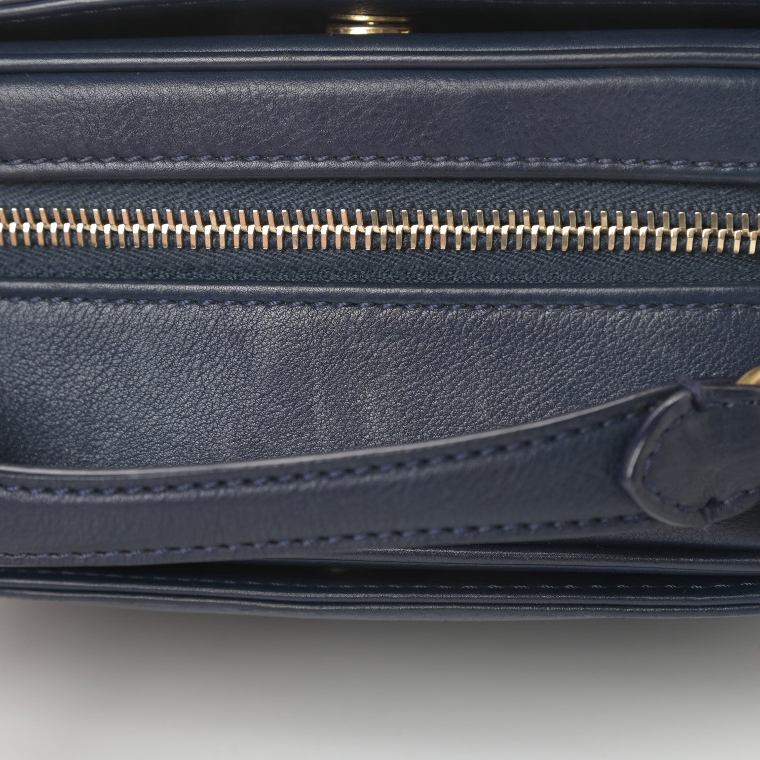 Chanel Calfskin Quilted CC Small Vanity Case Navy 12 of 15