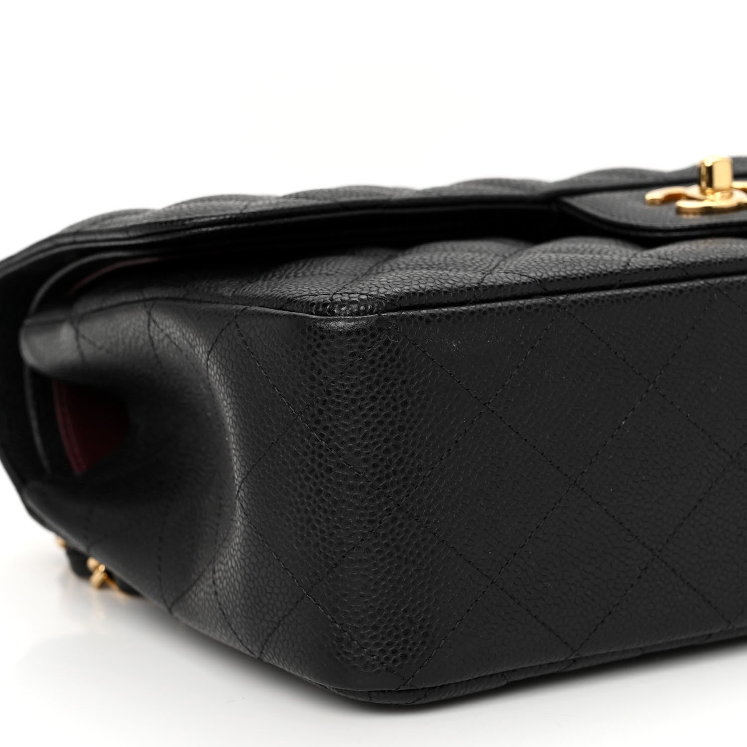 Chanel Caviar Quilted Jumbo Double Flap Black 9 of 12
