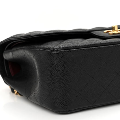 Chanel Caviar Quilted Jumbo Double Flap Black 9 of 12