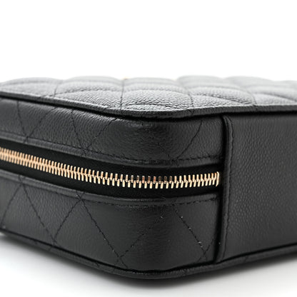 Chanel Caviar Quilted Vanity Case Black 10 of 12