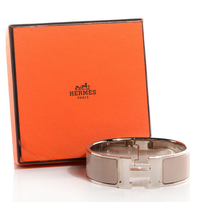 Hermes Enamel Clic Clac H Bracelet Wide GM Marron Glace 6 of 6