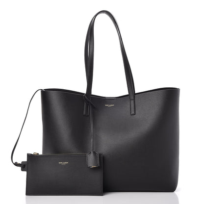 Saint Laurent Calfskin Large Shopping Tote Black 3 of 8