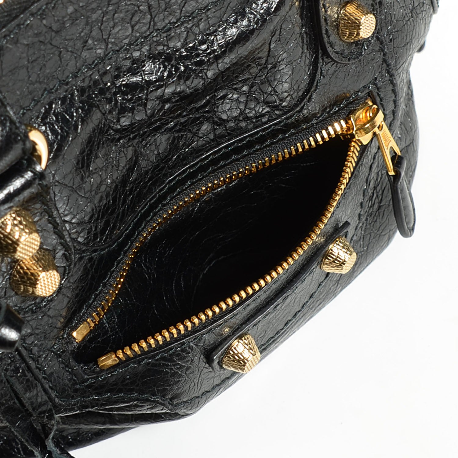 Balenciaga Agneau Giant 12 Gold Hardware Bowling Bag Black 13 of 14