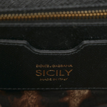 Dolce & Gabbana Dauphine Medium Miss Sicily Satchel Black 5 of 8