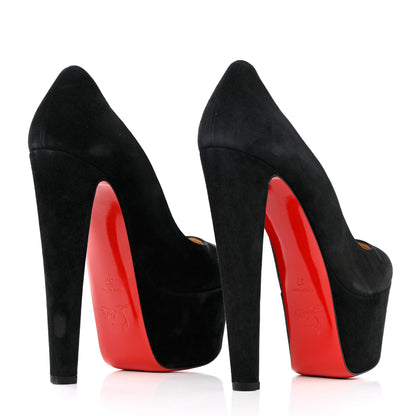 Christian Louboutin Suede Alta Vicky 160 Pumps 37 Black 4 of 15