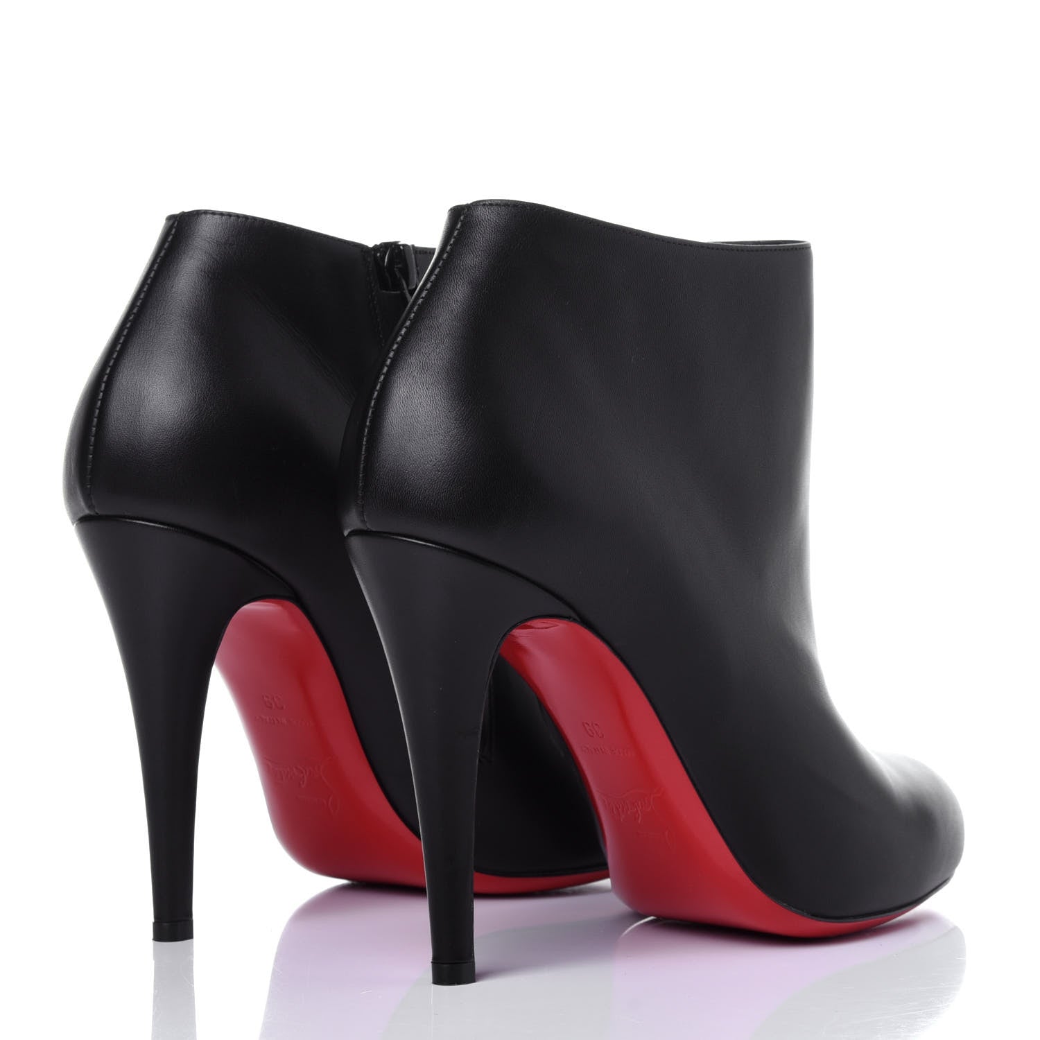 Christian Louboutin Calfskin Belle 100 Ankle Boots 39 Black 4 of 11