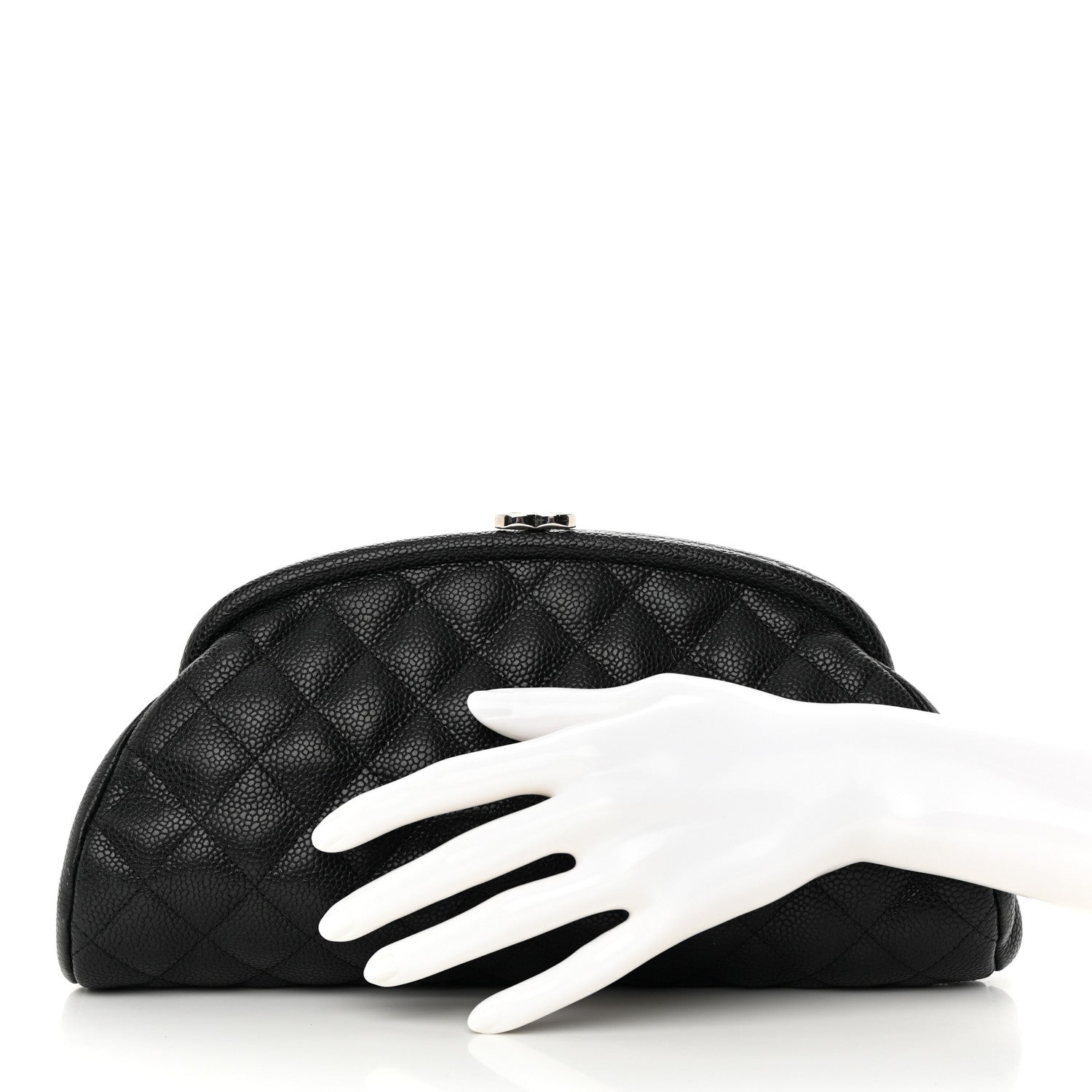 Chanel Caviar Quilted Timeless Clutch Black 2 of 13