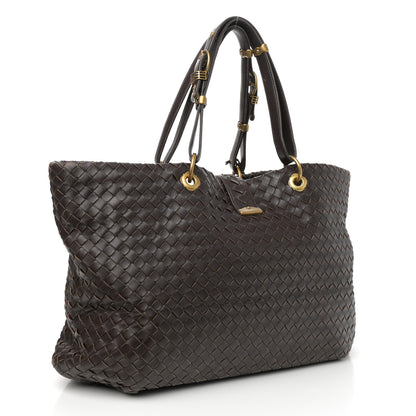Bottega Veneta Nappa Intrecciato Large Capri Tote Ebano 3 of 10