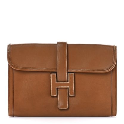 Hermes Swift Jige PM Clutch Gold 1 of 10