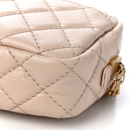 Chanel Aged Calfskin Quilted Mini Reissue Camera Case Beige Clair 9 of 9