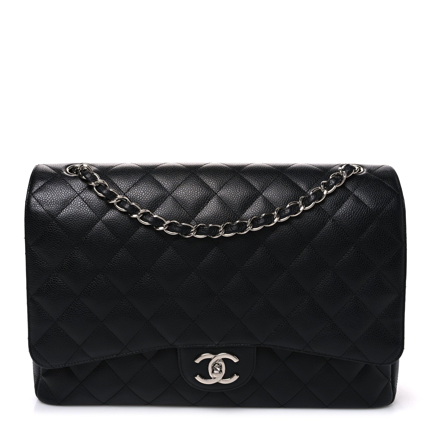 Chanel Caviar Quilted Maxi Double Flap Black 1 of 10