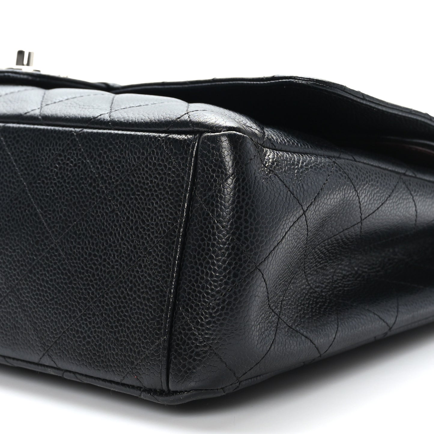 Caviar Quilted Maxi Double Flap Black