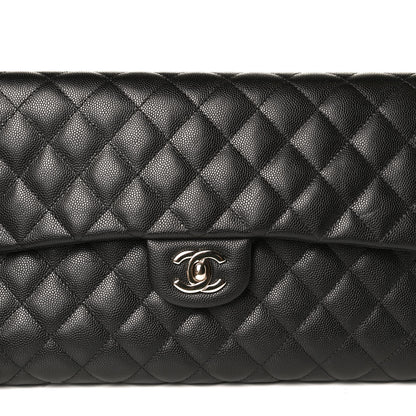 Chanel Caviar Quilted Flap Clutch Black 11 of 20