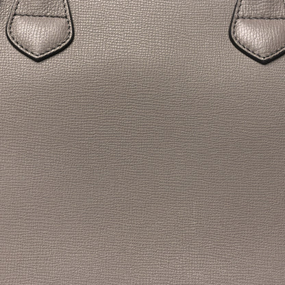 Burberry Grainy Calfskin House Check Medium Banner Tote Thistle Grey 8 of 10