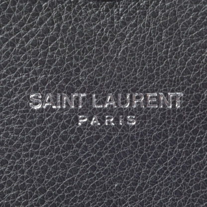 Saint Laurent Sheepskin Matelasse Chevron Monogram Large College Satchel Dark Anthracite 8 of 13