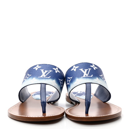 Louis Vuitton Monogram Escale Palma Sandals 38.5 Blue 2 of 8