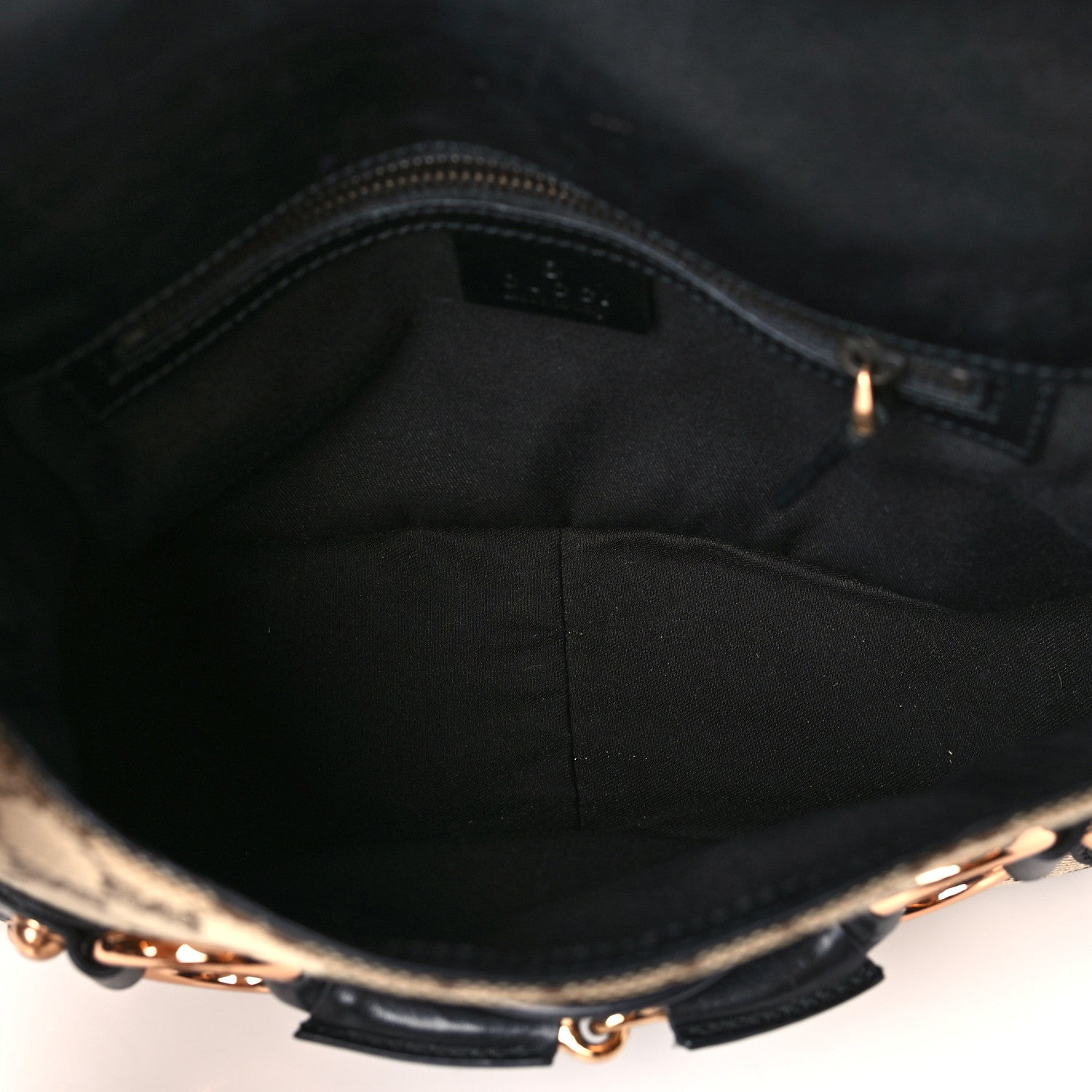 Gucci Monogram Horsebit Web Flap Bag Brown Purple 5 of 9