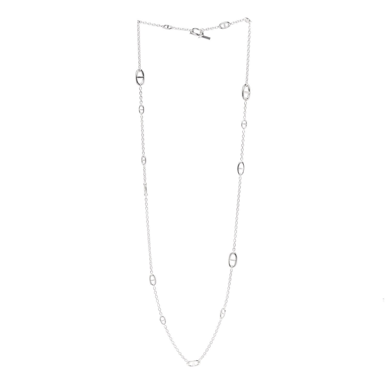 Hermes Sterling Silver Farandole Necklace 120 3 of 5