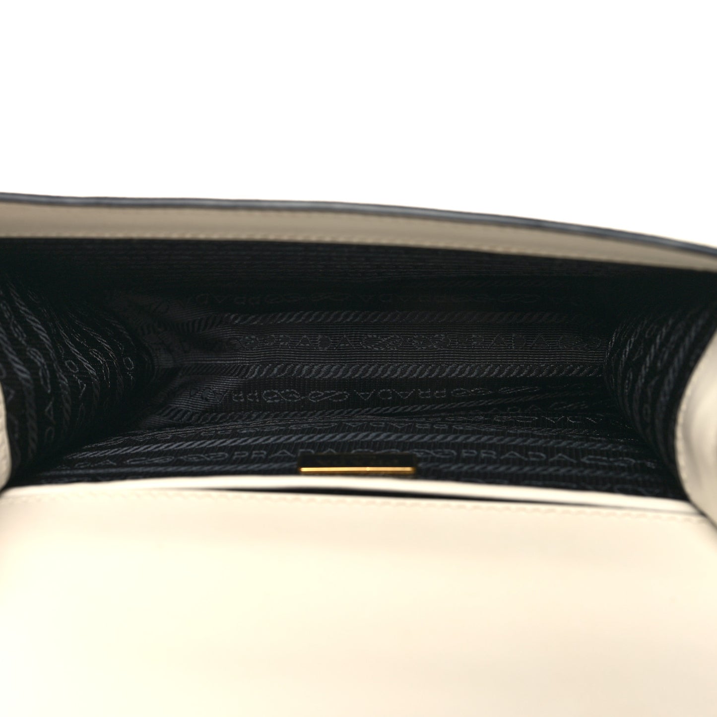 Saffiano Chain Shoulder Bag White