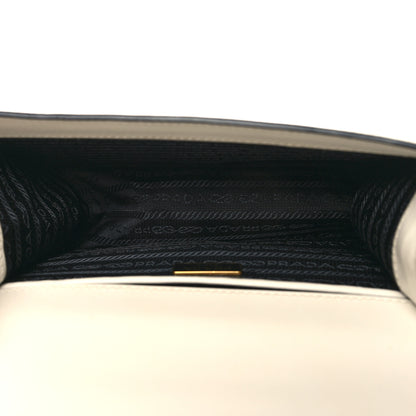 Prada Saffiano Chain Shoulder Bag White 5 of 10