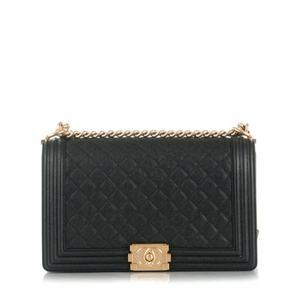 Chanel Caviar Quilted New Medium Boy Flap Black 1 of 9