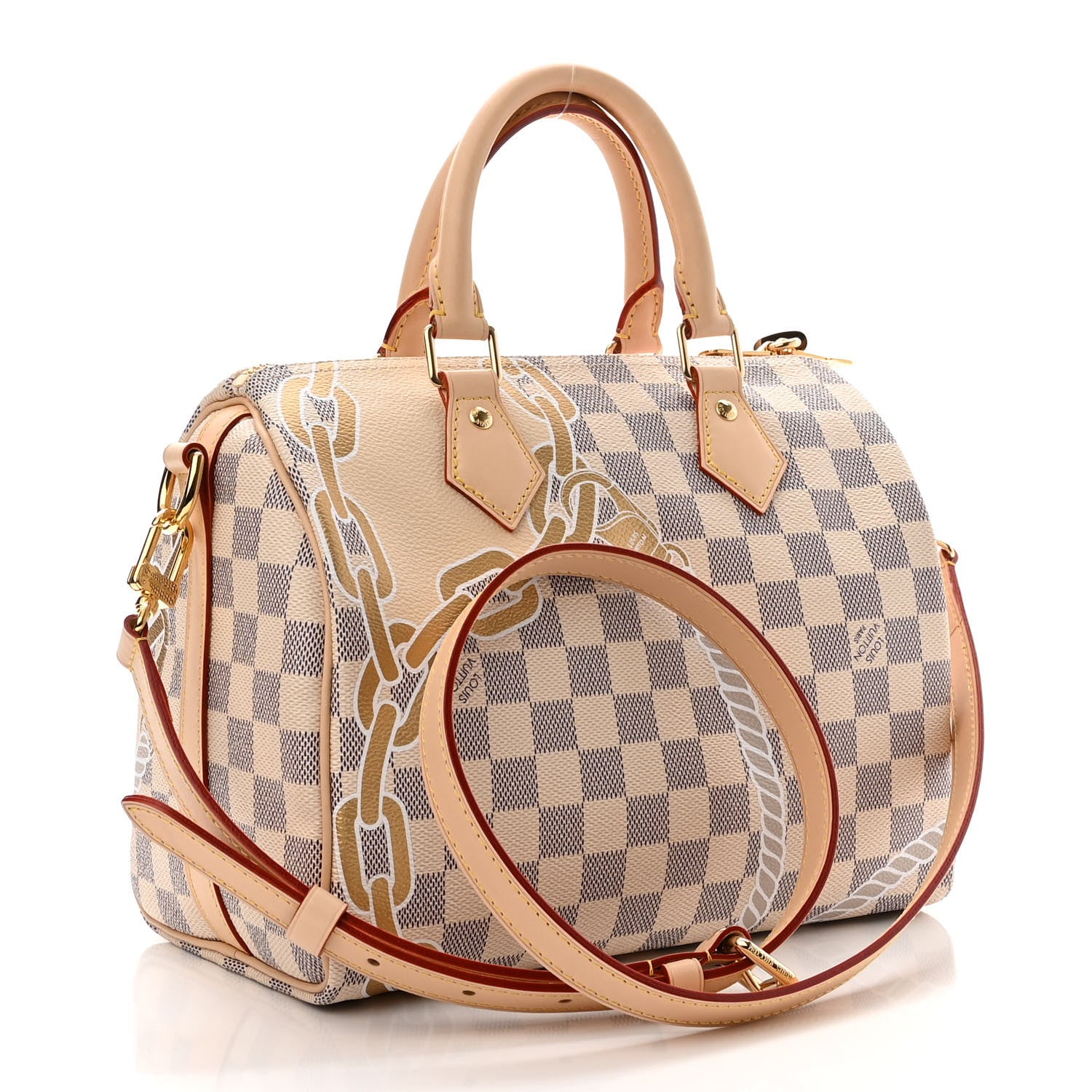 Louis Vuitton Damier Azur Nautical Speedy Bandouliere 25 3 of 9