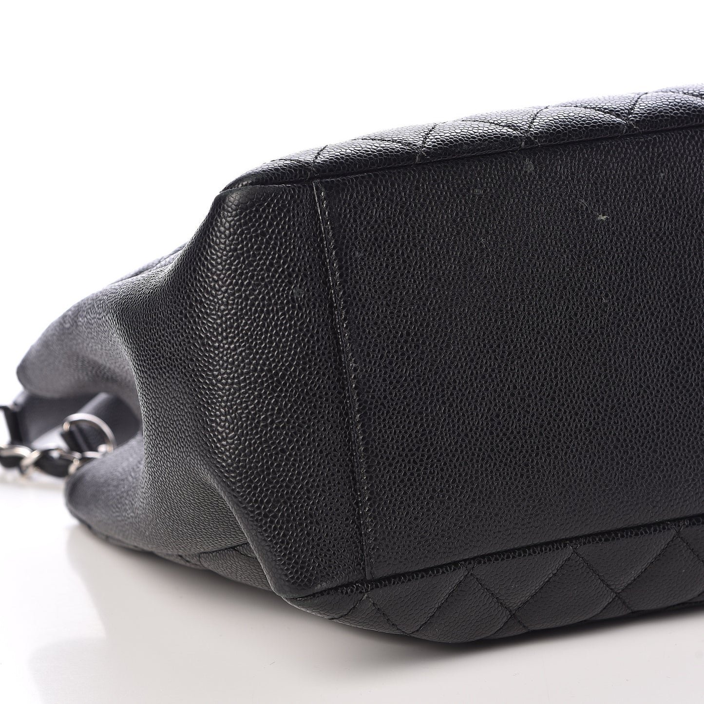 Caviar Quilted Grand Shopping Tote GST Black