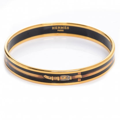 Hermes Enamel Narrow Printed Buckle Bracelet 1 of 5