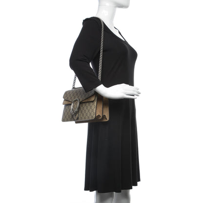 Gucci GG Supreme Monogram Small Dionysus Shoulder Bag Taupe 2 of 9