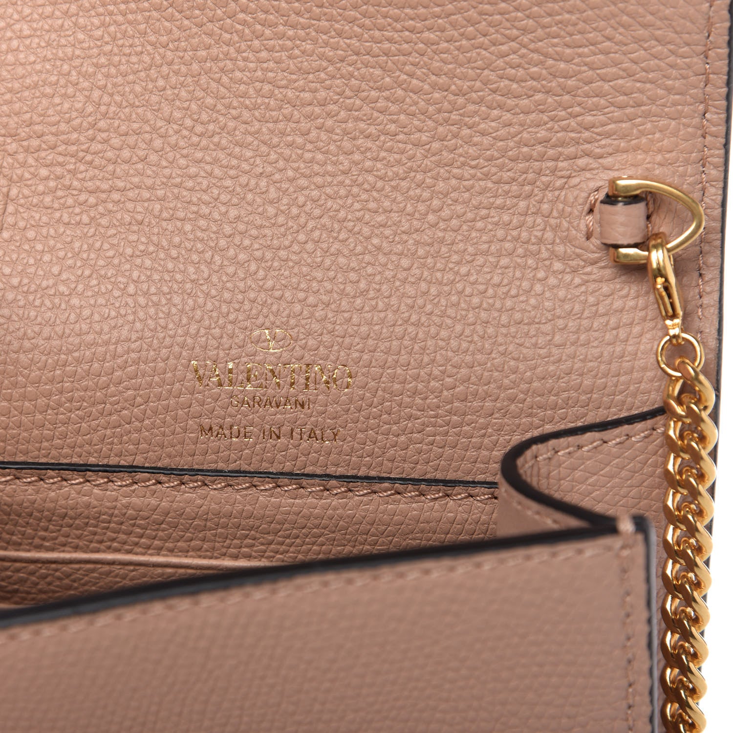 Valentino Garavani Grained Calfskin Vlogo Crossbody Pouch Rose Cannelle 8 of 12