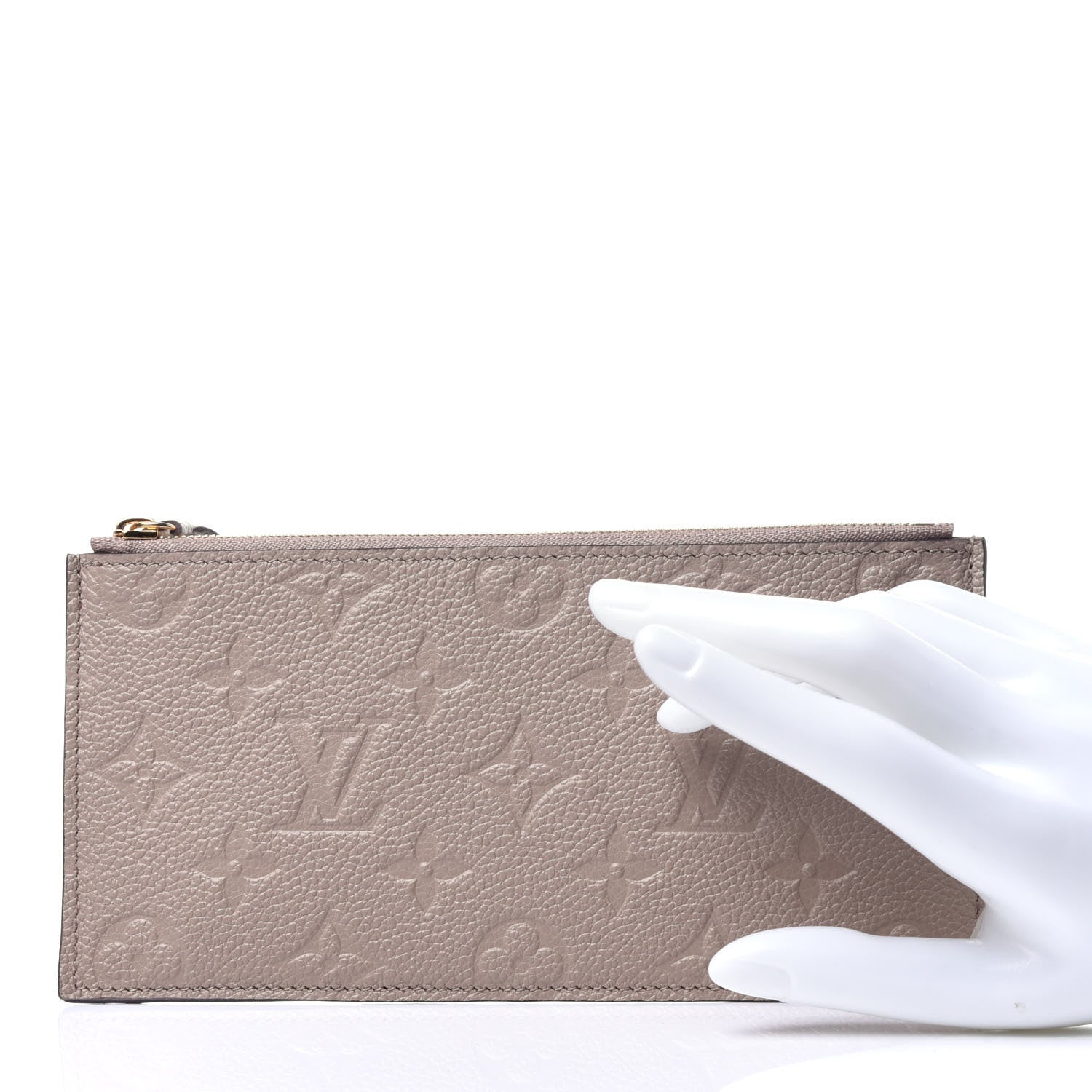 Louis Vuitton Empreinte Felicie Chain Wallet Zippered Insert Tourterelle 2 of 8
