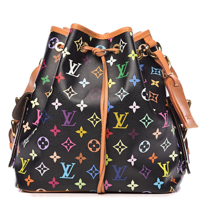 Louis Vuitton Monogram Multicolor Petit Noe Black 1 of 11