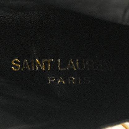 Saint Laurent Smooth Calfskin Linda 100 Knee High Boots 39 Eggshell 11 of 12