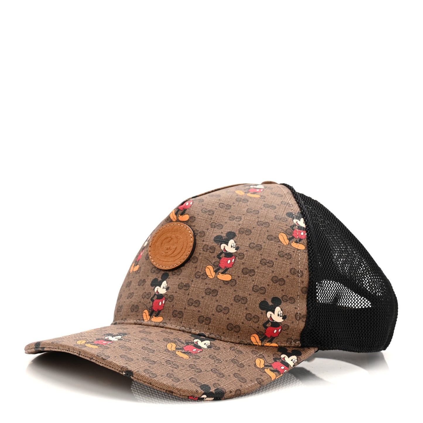 X DISNEY Mini Vintage GG Supreme Monogram Mickey Mouse Baseball Hat XL Beige Vintage Sun Oil