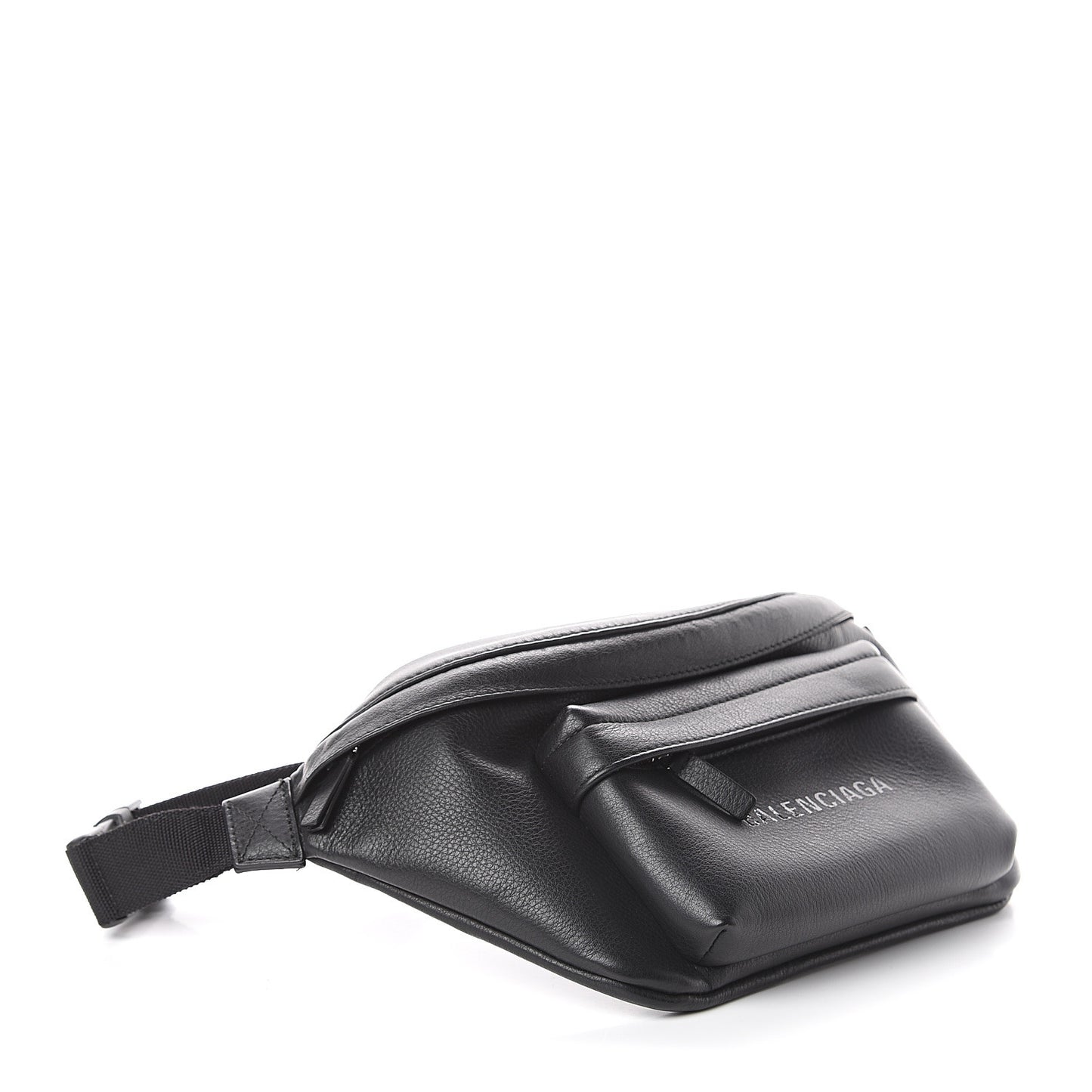 Smooth Calfskin Logo Large Everyday Beltpack Black