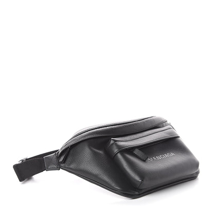 Balenciaga Smooth Calfskin Logo Large Everyday Beltpack Black 3 of 8