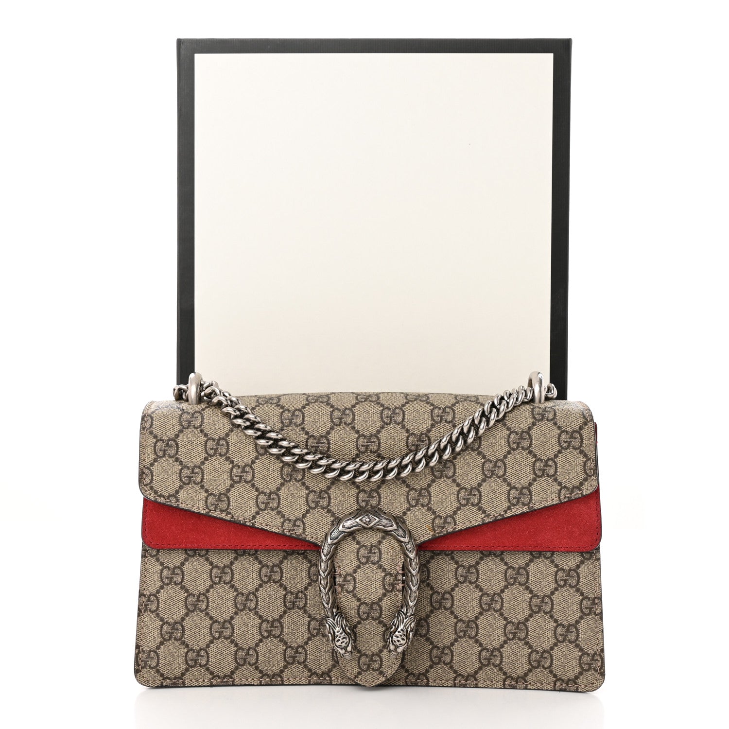 Gucci GG Supreme Monogram Small Dionysus Shoulder Bag Red 14 of 14