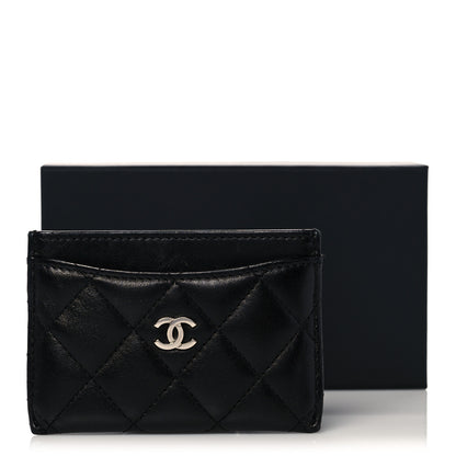 Chanel Lambskin Quilted Card Holder Black 10 of 10