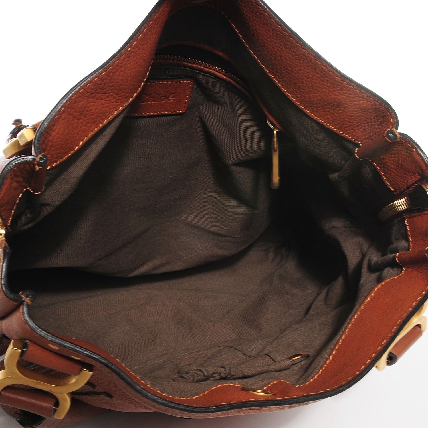Chloe Calfskin Large Marcie Satchel Tan 5 of 9