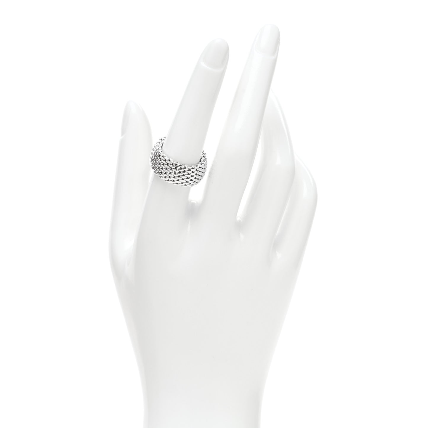 Sterling Silver Somerset Mesh Ring 54 7