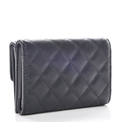 Chanel Caviar Quilted Small Boy Flap Wallet Black 3 of 12