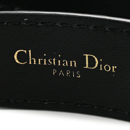 Christian Dior Calfskin D Fence Belt 75 30 Black 5 of 8