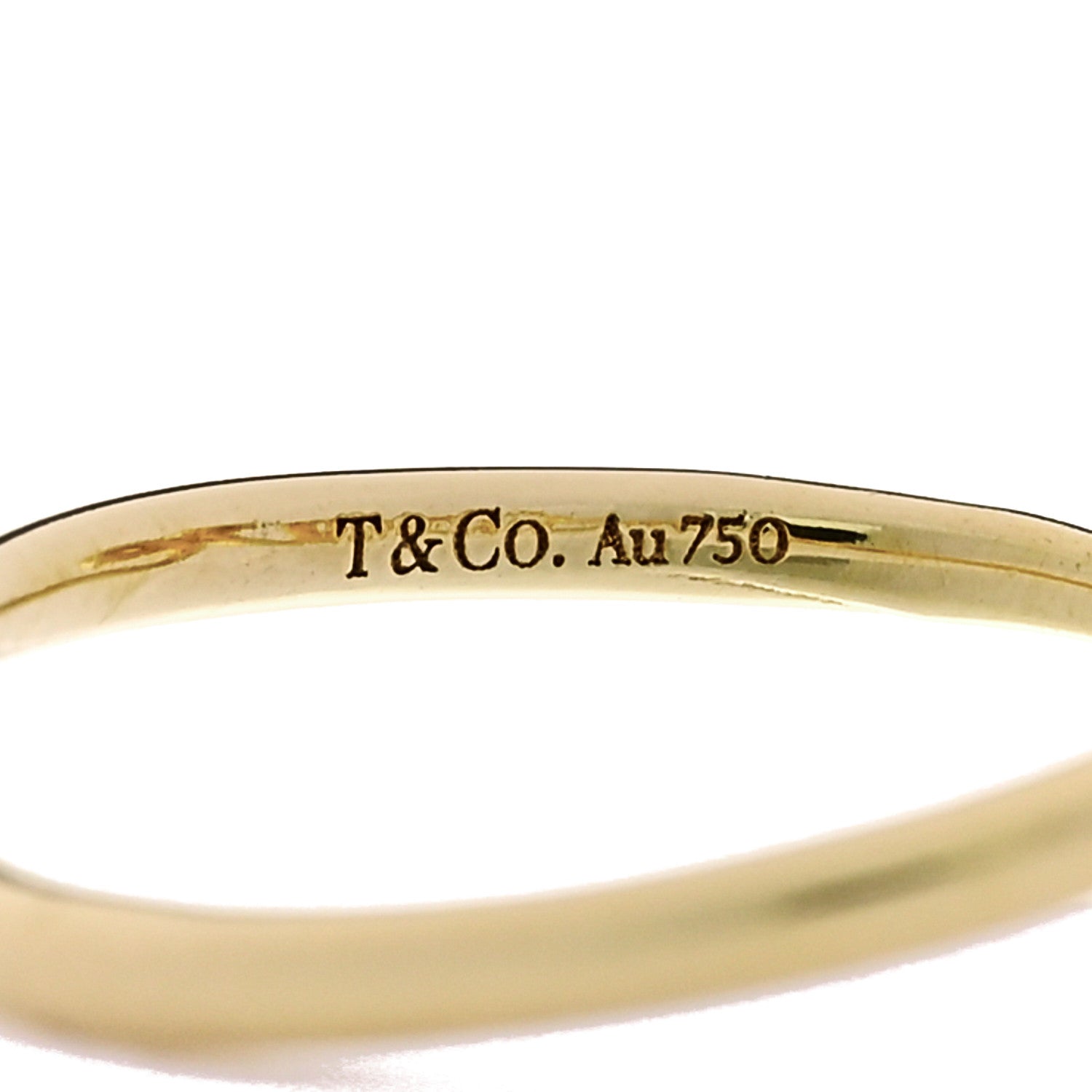 Tiffany 18K Yellow Gold Paloma's Graffiti Love Ring 53 6.5 4 of 5