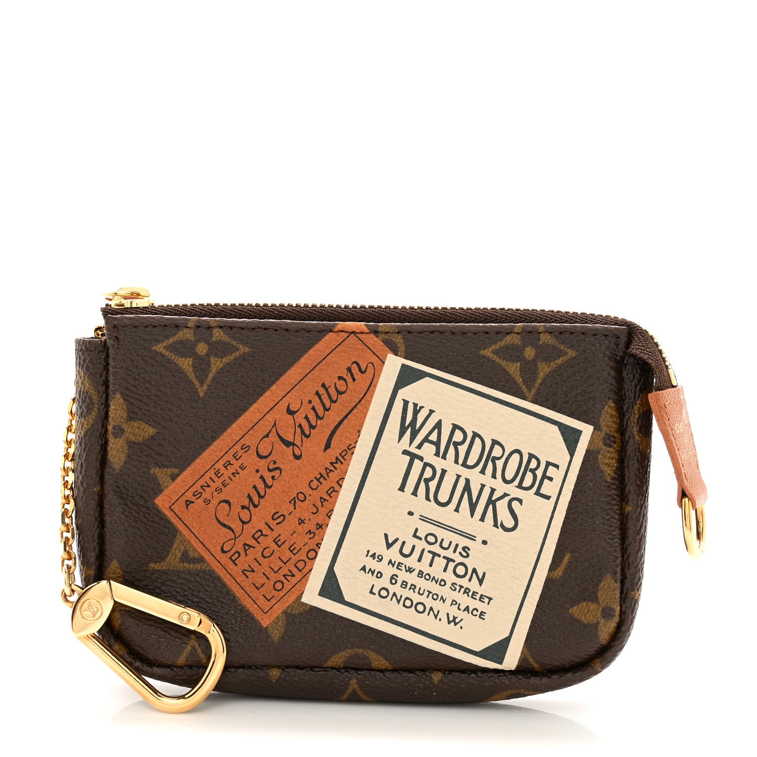 Louis Vuitton Monogram Trunks and Bags Pochette Cles Key Holder 1 of 11